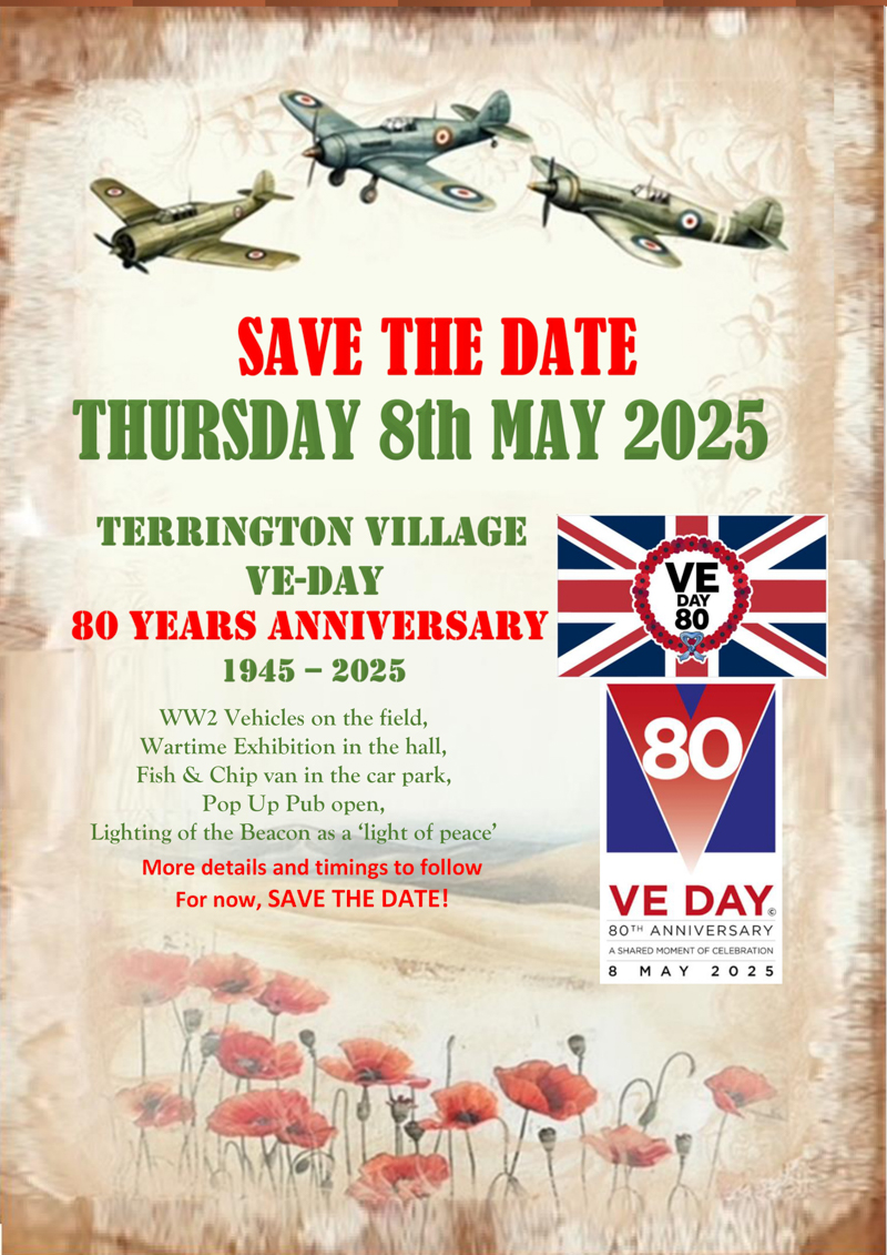 VE Day Anniversary, 8<sup>th</sup> May 2025